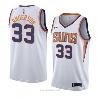 Camiseta Phoenix Suns Ryan Anderson NO 33 Association 2018 Blanco2