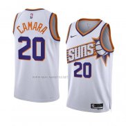 Camiseta Phoenix Suns Toumani Camara NO 20 Association 2023-24 Blanco