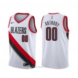 Camiseta Portland Trail Blazers Carmelo Anthony NO 00 Association 2019-20 Blanco
