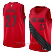 Camiseta Portland Trail Blazers Jusuf Nurkic NO 27 Statement 2018 Rojo