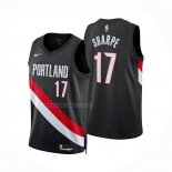 Camiseta Portland Trail Blazers Shaedon Sharpe NO 17 Icon 2025-26 Negro