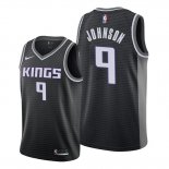 Camiseta Sacramento Kings B.j. Johnson NO 9 Statement Negro