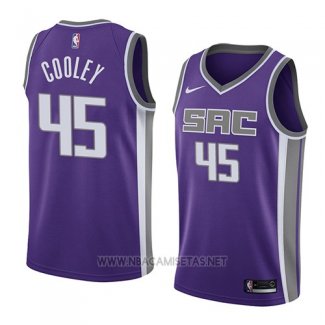 Camiseta Sacramento Kings Jack Cooley NO 45 Icon 2018 Violeta