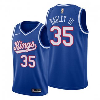 Camiseta Sacramento Kings Marvin Bagley III NO 35 Classic Edition 2019-20 Azul