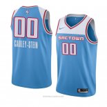 Camiseta Sacramento Kings Willie Cauley-Stein NO 00 Ciudad 2018-19 Azul