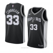 Camiseta San Antonio Spurs Dante Cunningham NO 33 Icon 2018 Negro