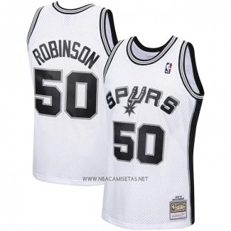 Camiseta San Antonio Spurs David Robinson NO 50 Mitchell & Ness 1998-99 Blanco