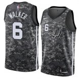 Camiseta San Antonio Spurs Lonnie Walker NO 6 Ciudad 2018 Gris