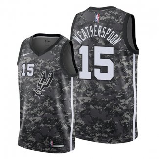 Camiseta San Antonio Spurs Quinndary Weatherspoon NO 15 Ciudad 2019-20 Camuflaje