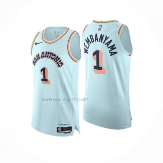Camiseta San Antonio Spurs Victor Wembanyama NO 1 Ciudad 2024-25 Verde