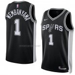 Camiseta San Antonio Spurs Victor Wembanyama NO 1 Icon 2022-23 Negro