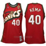 Camiseta Seattle SuperSonics Shawn Kemp NO 40 Historic Retro Rojo