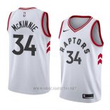 Camiseta Toronto Raptors Alfonzo Mckinnie NO 34 Association 2018 Blanco