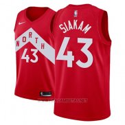 Camiseta Toronto Raptors Pascal Siakam NO 43 Earned 2018-19 Rojo