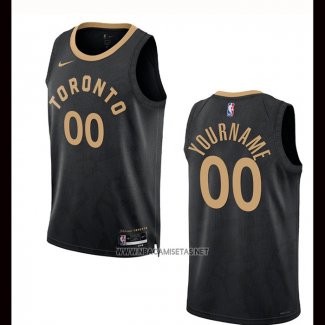 Camiseta Toronto Raptors Personalizada Ciudad 2022-23 Negro