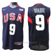 Camiseta USA 2008 Wade NO 9 Azul