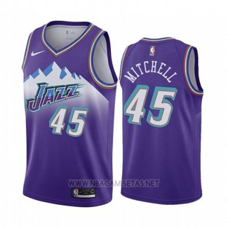 Camiseta Utah Jazz Donovan Mitchell Hardwood Classic 2019-20 Violeta