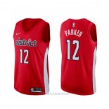 Camiseta Washington Wizards Jabari Parker NO 12 Earned Rojo