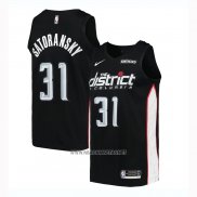 Camiseta Washington Wizards Tomas Satoransky NO 31 Ciudad 2018-19 Negro