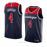 Camiseta Washington Wizards Wesley Johnson NO 4 Statement 2018 Negro