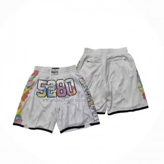 Pantalone Denver Nuggets Ciudad Just Don 2024-25 Blanco