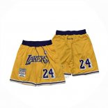 Pantalone Los Angeles Lakers Mitchell & Ness Just Don 2007-08 Amarillo
