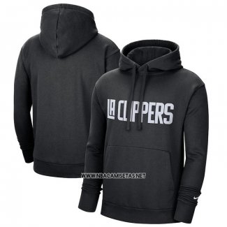 Sudaderas con Capucha Los Angeles Clippers Ciudad Negro