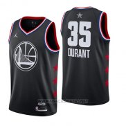 Camiseta All Star 2019 Golden State Warriors Kevin Durant NO 35 Negro