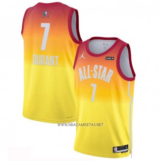 Camiseta All Star 2023 Brooklyn Nets Kevin Durant NO 7 Naranja