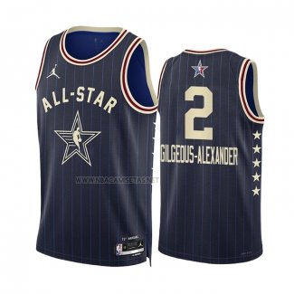 Camiseta All Star 2024 Oklahoma City Thunder Shai-Gilgeous Alexander NO 2 Azul