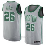 Camiseta Boston Celtics Jabari Bird NO 26 Ciudad 2018 Gris