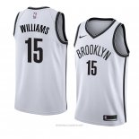Camiseta Brooklyn Nets Alan Williams NO 15 Association 2018 Blanco