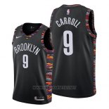 Camiseta Brooklyn Nets Demarre Carroll NO 9 Ciudad 2019 Negro