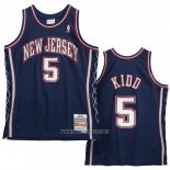 Camiseta Brooklyn Nets Jason Kidd NO 5 Retro Azul