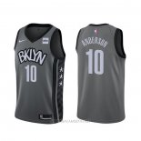 Camiseta Brooklyn Nets Justin Anderson NO 10 Statement Gris