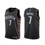 Camiseta Brooklyn Nets Kevin Durant NO 7 Ciudad Negro