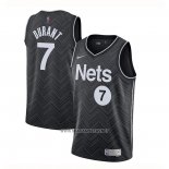 Camiseta Brooklyn Nets Kevin Durant NO 7 Earned 2020-21 Negro
