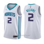 Camiseta Charlotte Hornets Marvin Williams NO 2 Association 2017-18 Blanco