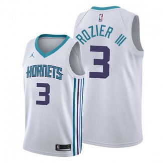 Camiseta Charlotte Hornets Terry Rozier III NO 3 Association Blanco