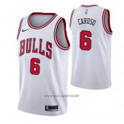 Camiseta Chicago Bulls Alex Caruso NO 6 Association 2021 Blanco