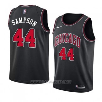 Camiseta Chicago Bulls Brandon Sampson NO 44 Statement 2018 Negro