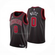 Camiseta Chicago Bulls Coby White NO 0 Statement 2025-26 Negro