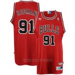 Camiseta Chicago Bulls Dennis Rodman NO 91 Retro Rojo
