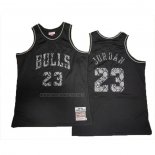 Camiseta Chicago Bulls Michael Jordan NO 23 Swingman Mitchell & Ness 1997-98 Negro