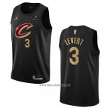 Camiseta Cleveland Cavaliers Caris Levert NO 3 Statement 2022-23 Negro