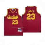 Camiseta Cleveland Cavaliers LeBron James NO 23 Mitchell & Ness Rojo