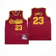 Camiseta Cleveland Cavaliers LeBron James NO 23 Mitchell & Ness Rojo