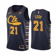 Camiseta Cleveland Cavaliers Tyler Cook NO 21 Ciudad Azul