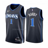 Camiseta Dallas Mavericks Jaden Hardy NO 1 Ciudad 2023-24 Azul