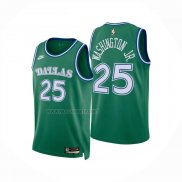 Camiseta Dallas Mavericks Washington JR NO 25 Classic 2025-26 Verde